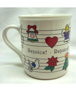 VINTAGE 1984 Joy To The World Rejoice CHRISTMAS HALLMARK MUGS COFFEE MUG... - $16.34