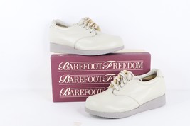 NOS Vtg 90s Streetwear Womens 8.5 C Leather Platform Shoes Sneakers Wint... - $98.95