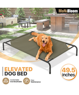 49&quot; Elevated Cooling Dog Bed Raised Waterproof Pet Cots Folding w/Washab... - £46.39 GBP