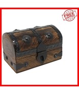 Miniature Pirate Keepsake Box - Decorative Wooden Chest for Small Treasures - $591.65 MXN