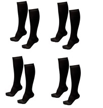 ASRocky Graduated Compression Socks (4 Pair) Anti-Fatigue Calf High Below Knee M - £19.35 GBP