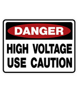 DANGER HIGH VOLTAGE OSHA DECAL  TWO DIFFERENT SIZES (2) - £6.73 GBP+