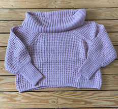 express NWOT women’s pullover knit Turtleneck sweater Size S pink H2 - £18.60 GBP