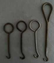 Lot of 4 Vintage Shoe/Boot/Corset Lace Tool Puller Button Hooks - £3.19 GBP