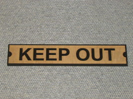 Rustic Style Keep Out Wood Door Sign - £11.98 GBP