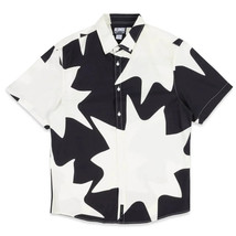 Billionaire Boys Club Sz M Mens Mercury Woven Shirt Black Print Camp $165 NEW! - $74.24