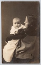RPPC Pretty Young Woman With Baby Postcard Q24 - £6.35 GBP