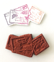 UM Rubber Stamp 3 Small Stamped Addresses Envelopes 1-3/4 x 7/8 inches - £1.99 GBP