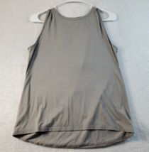 Athleta Tank Top Women Size XS Gray Polyester Sleeveless Round Neck Back Keyhole - £13.98 GBP