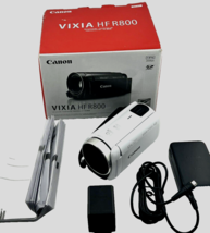 Canon Vixia HF R800 HD Camcorder White 32x Optical 57x Live Streaming - ... - $349.34