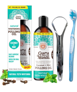 GuruNanda Coconut Oil Pulling with 7 Essential Oils and Vitamin D3, E, K2 - £21.43 GBP