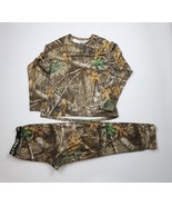 Vintage Y2K Streetwear Mens Large 2 Piece Thermal Camouflage Hunting Sui... - $135.33 CAD