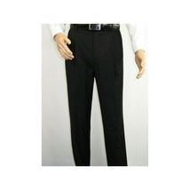 Men Apollo King Double Breasted Formal Business Suit Pleated Pants DM21 Black image 9