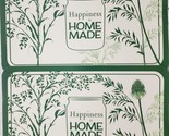 Set of 2 Same Kitchen Plastic Placemats (12&quot;x18&quot;) HAPPINESS IS HOME MADE... - £10.27 GBP
