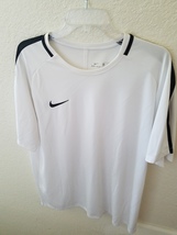 Nike Men&#39;s Dri-Fit Shirt, White With Black Trim, Size XXL - £17.58 GBP