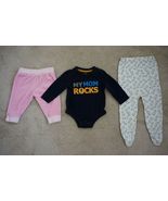 Lot of 3 Boys Mixed Clothes: Two Pants and Romper by George All Size 3-6... - £7.85 GBP