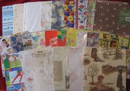 Huge Mixed Lot &quot;B&quot; 50+ Vintage Gift Wrap Paper Sheets All Occasions Over 4.5 Lbs - £23.40 GBP
