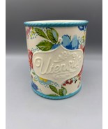 The Pioneer Woman Utensil Crock Holder Ceramic Melody Floral - $368.94 MXN