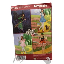Simplicity 2546 Halloween Costume The Wizard of Oz Witches Dorothy Sizes 16-24 - £6.72 GBP