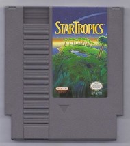 Vintage Nintendo Star Tropics  Video Game NES Cartridge VHTF - £11.59 GBP