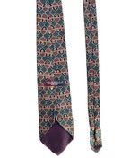 Geoffrey Bean 100% Silk Mens Green Multicolor Vintage Tie - $912.35 MXN
