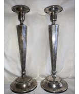 Weighted &amp; Reinforced Sterling Silver Candlestick Set Candle Holder Pair... - $2,069.65 MXN