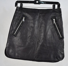 Topshop Womens Faux Leather Mini Skirt Black 6 - £23.71 GBP