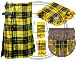 Scottish 8 Yard Traditional McLeod of Lewis Kilts &amp; Matching Accessories - £55.75 GBP+