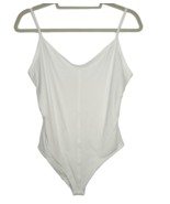 Everlane Women&#39;s White Cami Bodysuit Supima Cotton Blend Size Large - $24.99