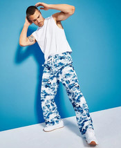 Royalty by Maluma Men&#39;s Relaxed-Fit Wave-Print Convertible Utility Pants Blue-L - £40.05 GBP