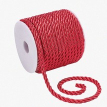 ScarletTwist 19.6 Yard Silk Rope - 5mm 3-Ply Braided Cord for Party Decor, Gift - $36.58