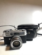 Vintage Yashica Lynx 5000 35mm Camera Yashinon 4.5cm f/1.8 Lens w/ Case ... - $35.49