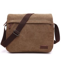 Men Messenger Bag Two Size Classic Male Casual Crossbody Chest Bag Zip C... - £36.14 GBP+