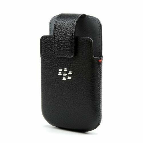 Blackberry Leder Schutzhülle Mit Rotierend Gürtel Clip-HDW-50678-001 - $7.91