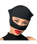 Selina Kyle Catwoman Ski Mask Black Costume Cosplay Cat suit Zoe Kravitz... - £23.97 GBP