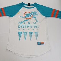 Miami Dolphins NFL Football Team Apparel 3/4 Sleeve Cotton T-Shirt Size Small  image 10
