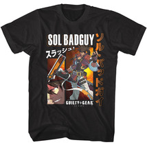 Guilty Gear Strive Sol Badguy Men&#39;s T Shirt Characters Arc Video Game - $24.50+