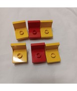 Vintage Lego Duplo Lot of 6 Red Yellow Chairs Replacement Pieces - £4.67 GBP