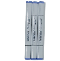 Copic Sketch BV04 Blue Berry 3 Pack Markers with Medium Broad &amp; Super Br... - £20.39 GBP