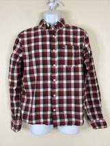 Hollister Men Size M Multicolor Check Plaid Button Up Shirt Long Sleeve Pocket - £6.94 GBP