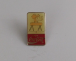 Hurdle Jumping Olympic Games &amp; Coca-Cola Lapel Hat Pin - $8.25