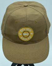 NRA Golden Eagles Hat Cap Beige Embroidered Golden Star Patch Adjustable - $17.37