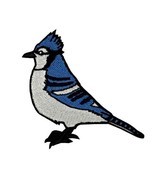 Blue Jay Embroidered Iron-on Patch - $6.92