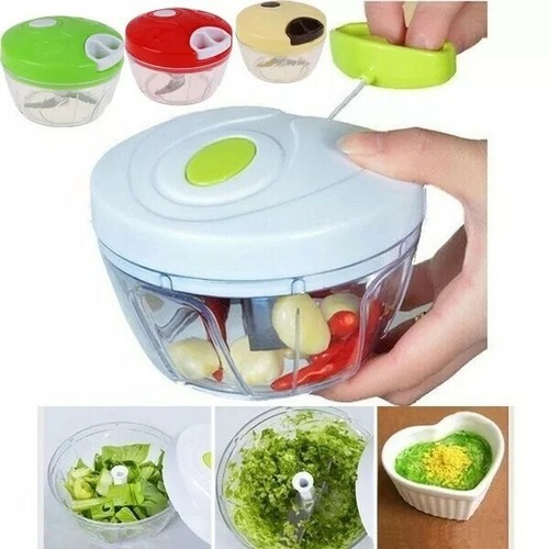 Mainstays ~ 4 Piece ~ "Pull" ~ Food Chopper Container ~ Lid ~ Paddle ~ Blade Set Item image 10