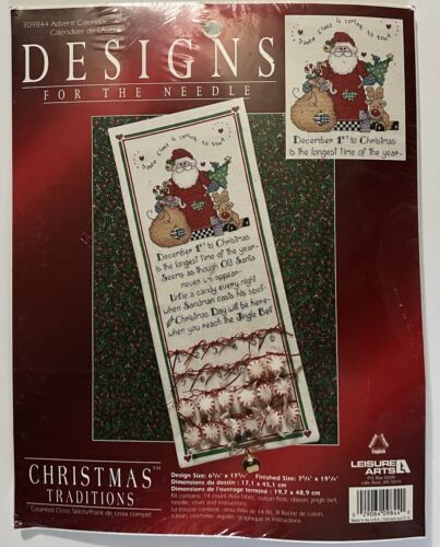 Primary image for Designs For The Needle Advent Calendar Cross Stitch Kit #309844 Christmas Santa