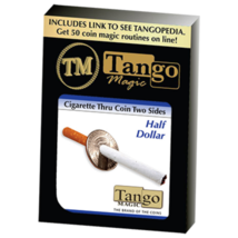 Cigarette Through Half Dollar (Two Sided) (D0015) by Tango - Trick - £38.91 GBP