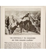 1927 Navajo At Grand Canyon With Horse Photo Print Santa Fe Railway St N... - $469.76 MXN