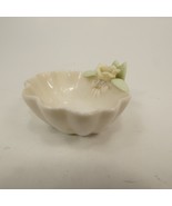 Vintage Ardalt Clam Trinket Ring Holder Yellow Rose Porcelain China Japa... - £7.93 GBP