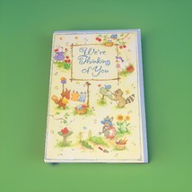 Vtg Hallmark Crown Greeting Card Thinking Of You Get Well Unused 2001 Y2K - $5.95