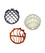 Mermaid Set Of 3 Concha Cutters Mexican Sweet Bread Stamp USA PR1870 - $392.13 MXN